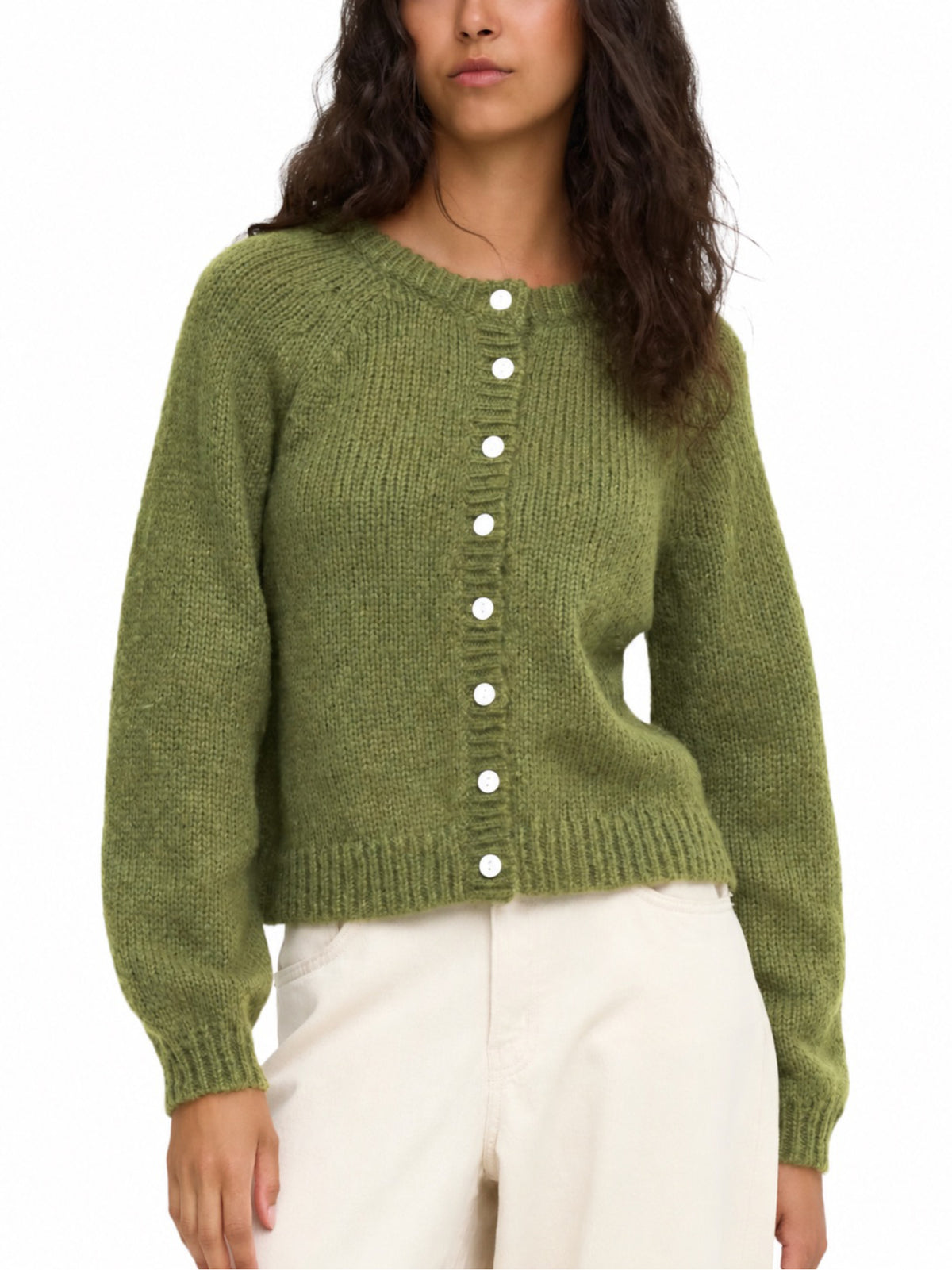 Cardigan Only Alyssa Verde 15377949 /Sphagnum ONLY 
