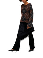 Maglione Only Noeme Marrone a rombi 15378140 /Coffee Bean ONLY 