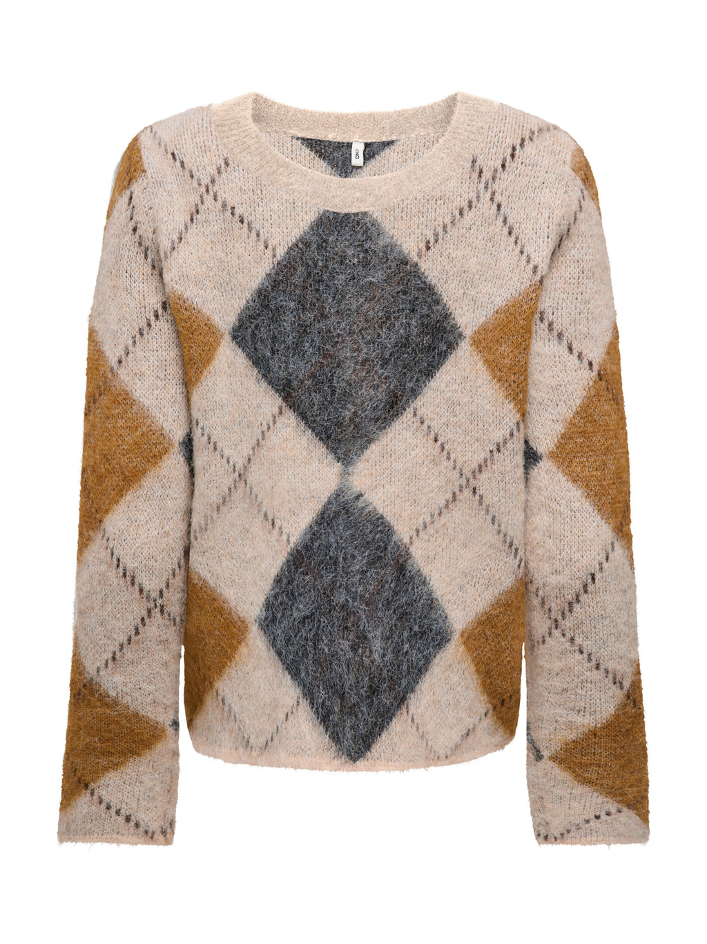 Maglione Only Noeme Beige a rombi 15378140 /Oatmeal ONLY 