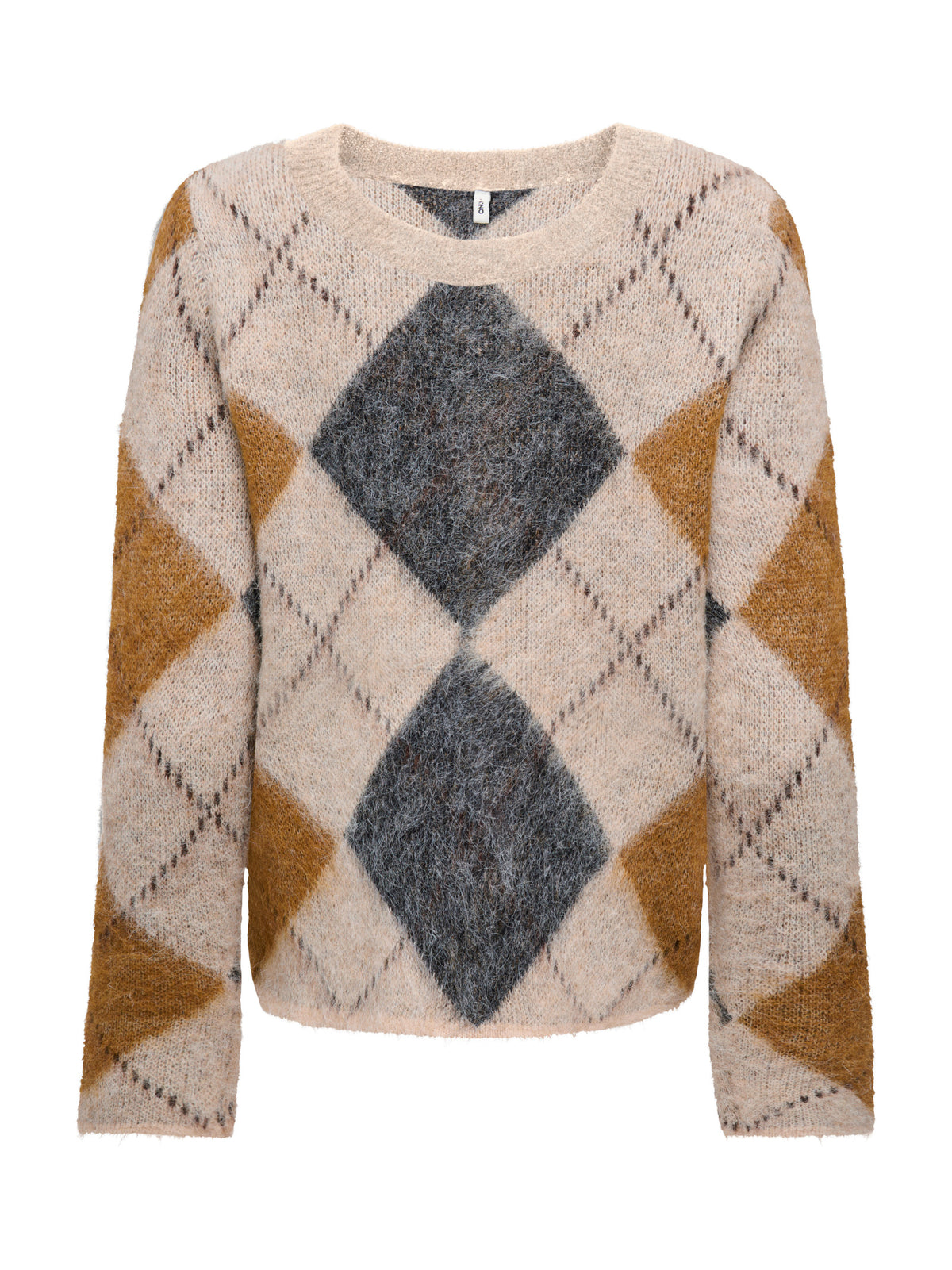 Maglione Only Noeme Beige a rombi 15378140 /Oatmeal ONLY 