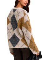 Maglione Only Noeme Beige a rombi 15378140 /Oatmeal ONLY 