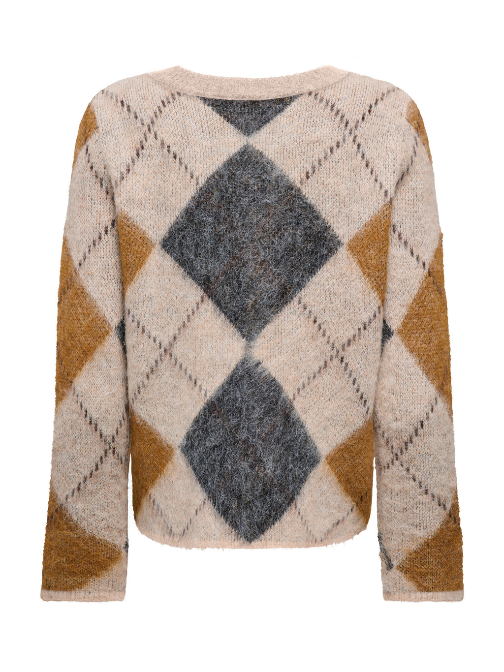 Maglione Only Noeme Beige a rombi 15378140 /Oatmeal ONLY 
