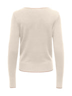 Maglia ONLY Andrea Panna con scollo a V 15378354 /Birch ONLY 