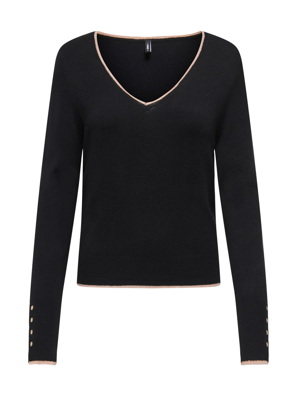 Maglia ONLY Andrea Nera con scollo a V 15378354 /Black ONLY 