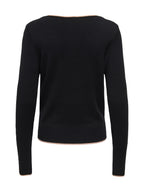 Maglia ONLY Andrea Nera con scollo a V 15378354 /Black ONLY 