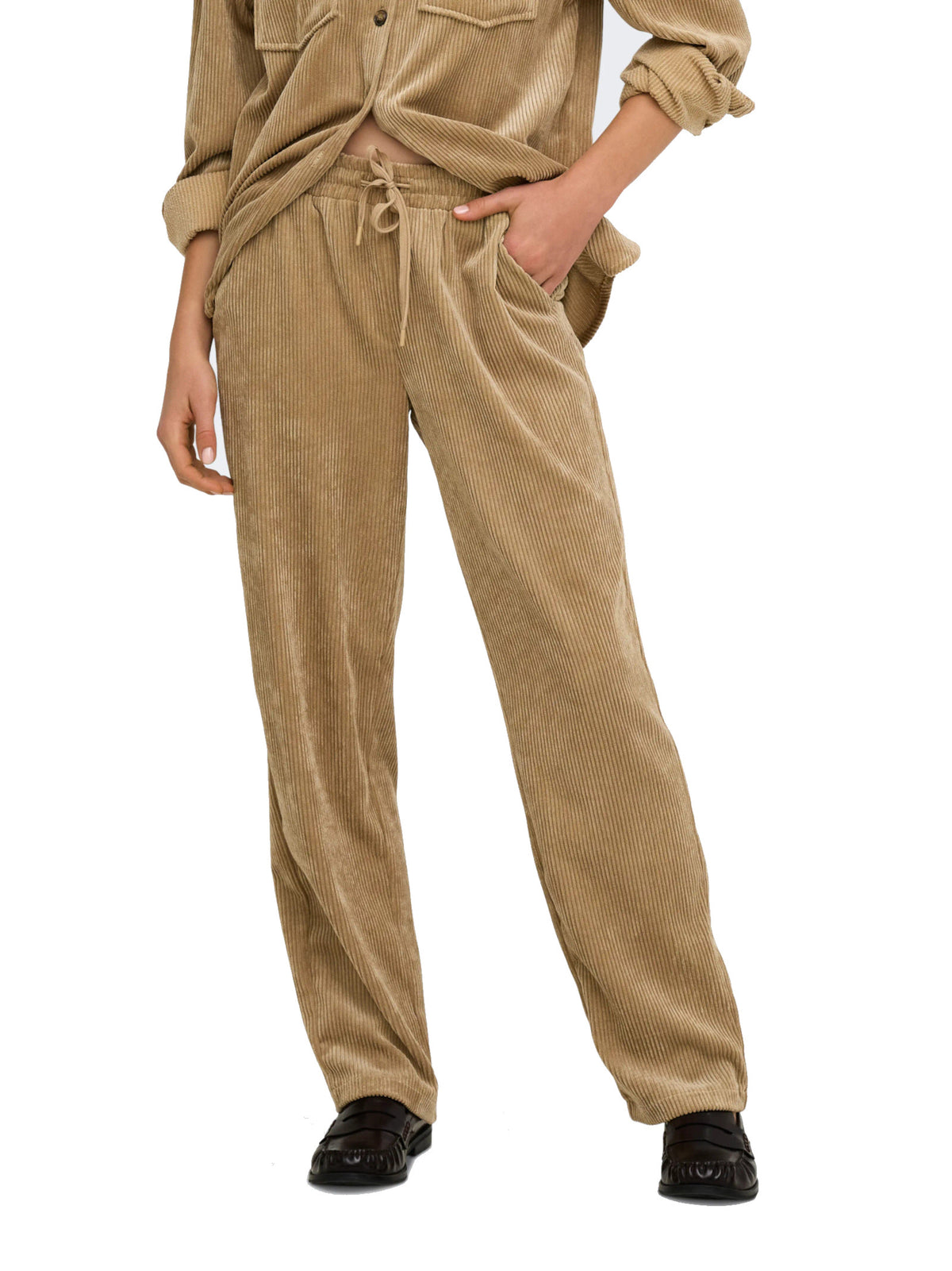 Pantalone Only Ragna Nocciola in velluto 15379003 /Cornstalk ONLY 
