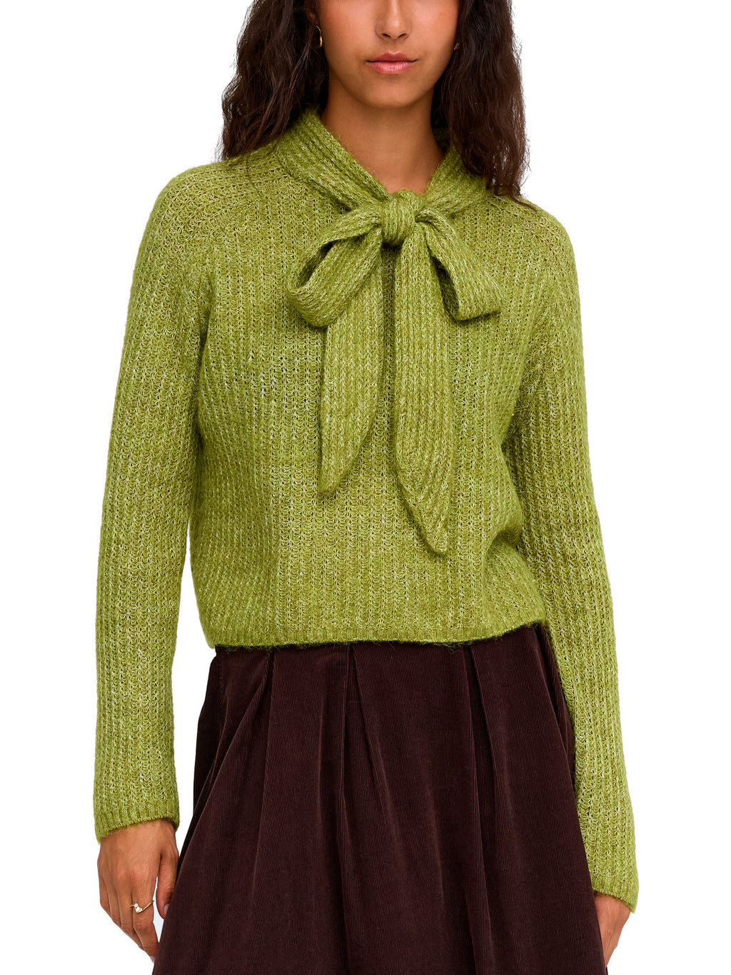 Maglia Only Kappa Verde con fiocco 15379207 /Cardamom Seed ONLY 