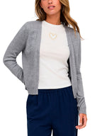 Cardigan Only Grigio Princess aperto 15379256 /Ultimate Grey ONLY 