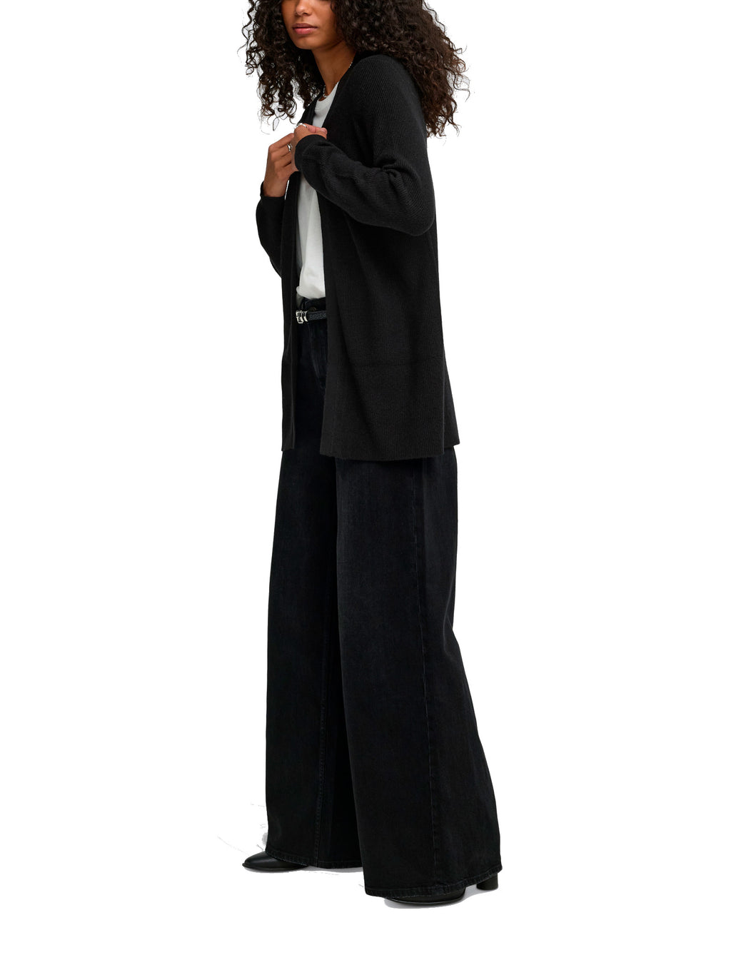 Cardigan Only Mary Nero aperto sul davanti. 15379258 /Black ONLY 