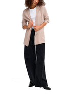 Cardigan Only Mary Nero Beige sul davanti. 15379258 /Mocha Meringue ONLY 