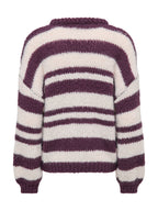 Maglia Only Nordic Bordeaux  a righe 15379589 /Plum Perfect ONLY 