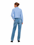 Camicia Only Dinaz Celeste a righe 15379657 /Lavender Lustre ONLY 