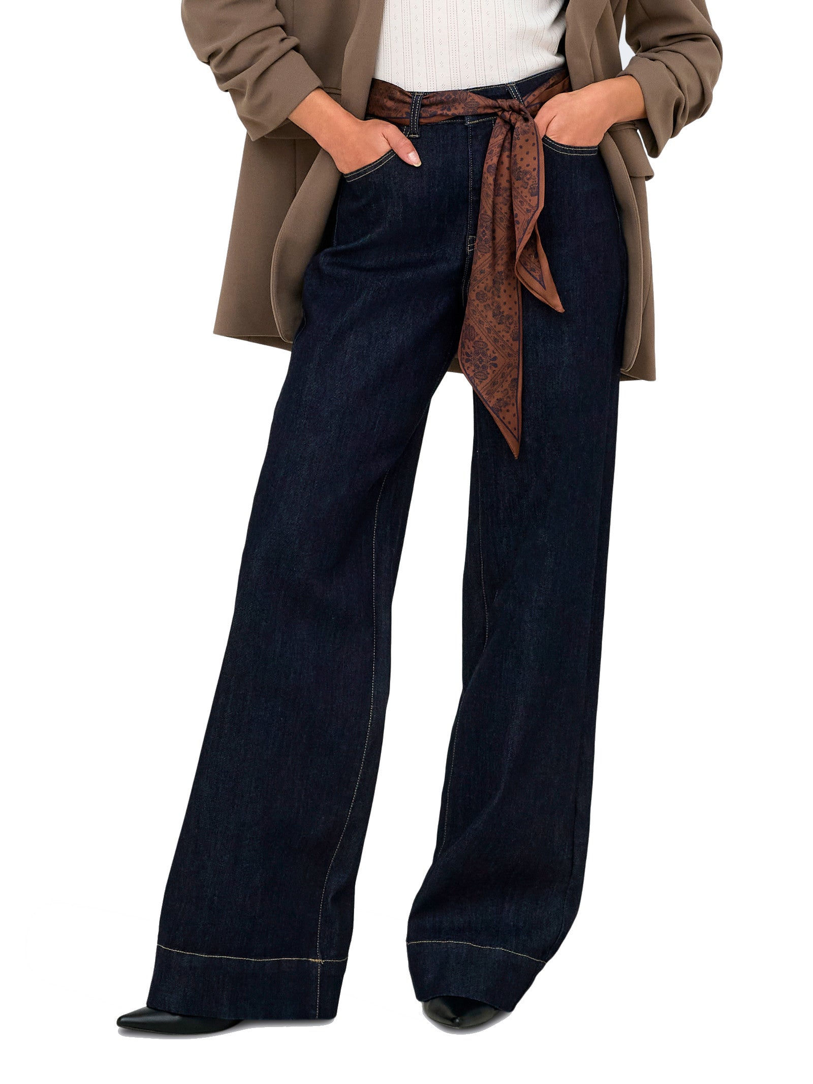 Jeans Only Madison Dark Blue Denim a palazzo 15379805 /Dark Blue Denim ONLY 