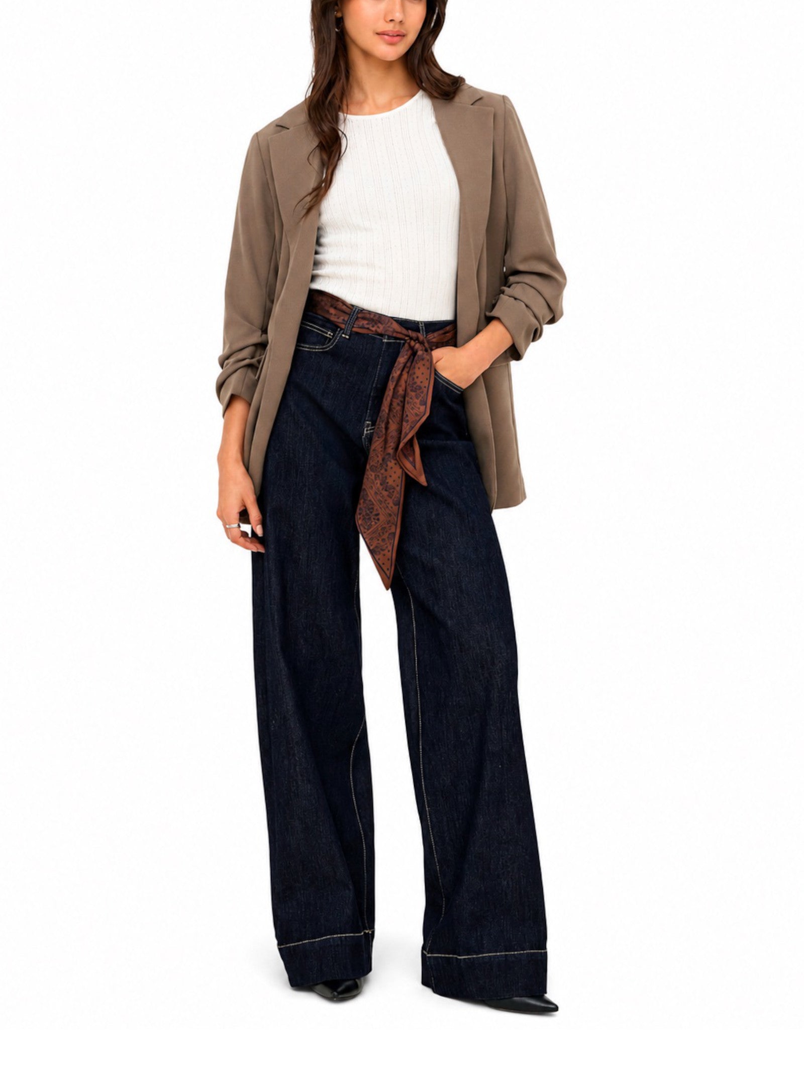 Jeans Only Madison Dark Blue Denim a palazzo 15379805 /Dark Blue Denim ONLY 