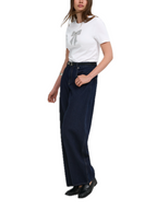 T-shirt Only Kita Bianca con fiocco 15379937 /SILVER BRIGHT WHITE ONLY 
