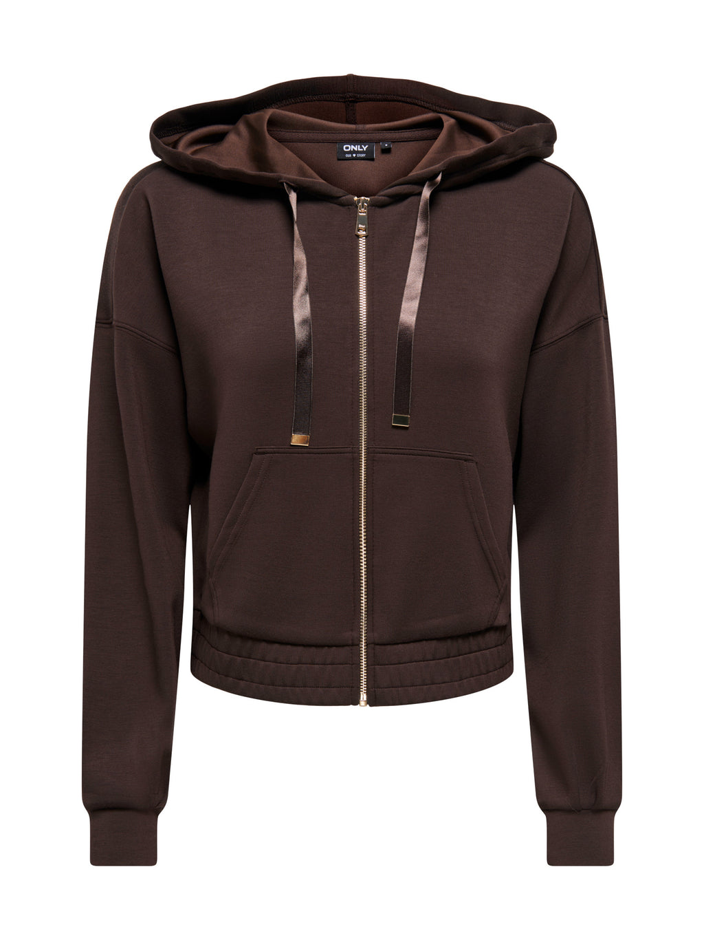 Felpa Only Mira Marrone con cappuccio 15380272 /Coffee Bean ONLY 