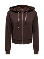 Felpa Only Mira Marrone con cappuccio 15380272 /Coffee Bean ONLY 