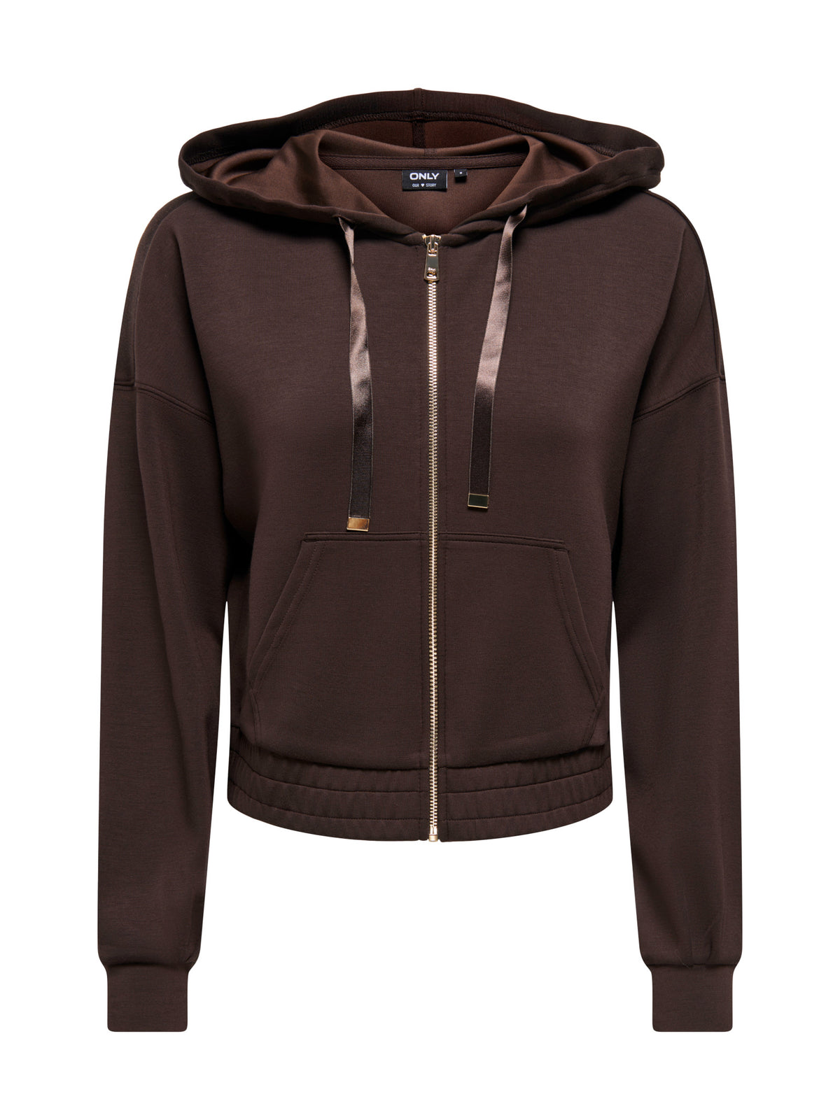 Felpa Only Mira Marrone con cappuccio 15380272 /Coffee Bean ONLY 