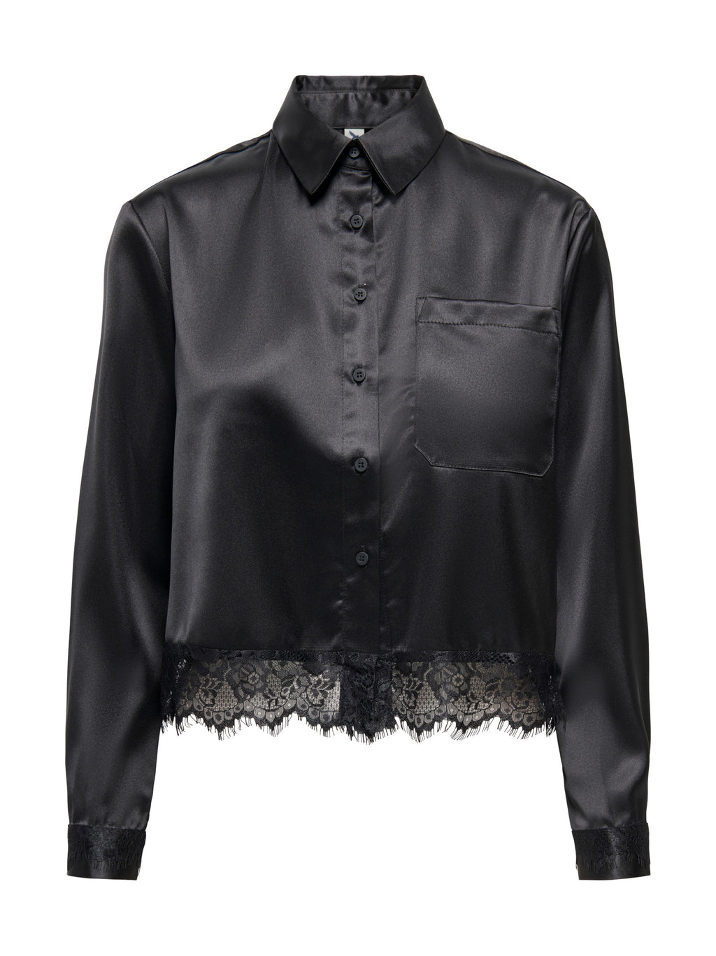 Camicia Only Indona Nera cropped in raso 15380413 /Black ONLY 