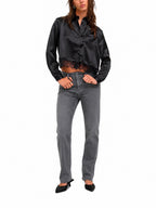 Camicia Only Indona Nera cropped in raso 15380413 /Black ONLY 