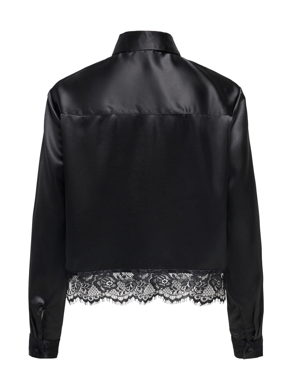 Camicia Only Indona Nera cropped in raso 15380413 /Black ONLY 
