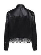 Camicia Only Indona Nera cropped in raso 15380413 /Black ONLY 