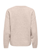 Maglia Only Olivia Beige girocollo 15380548 /Humus ONLY 