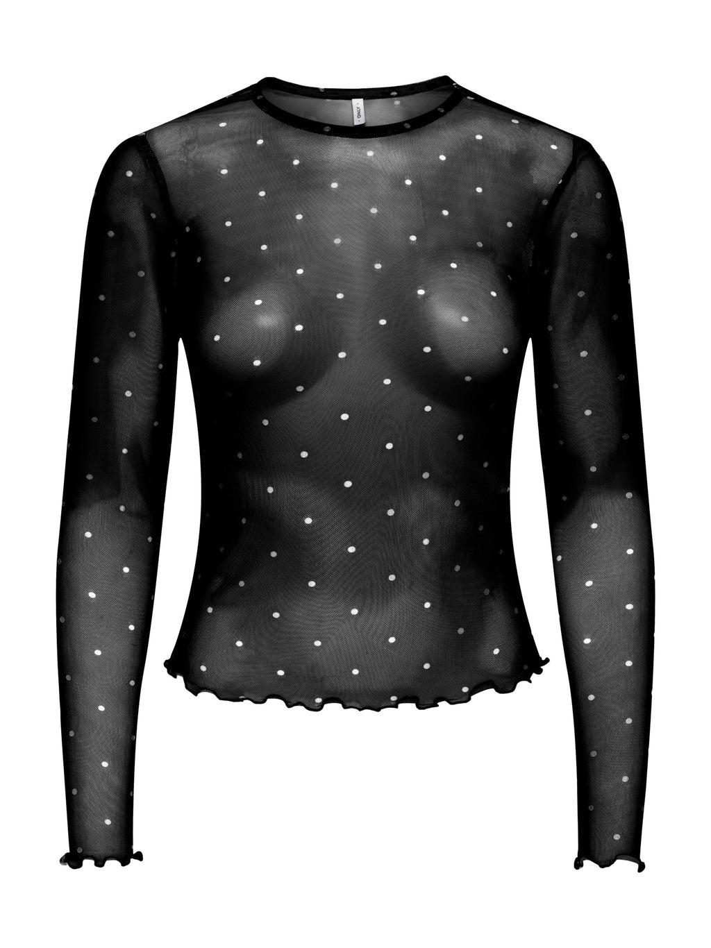 T-shirt Only Nox Nera pois in tulle 15380551 /Cloud Black ONLY 
