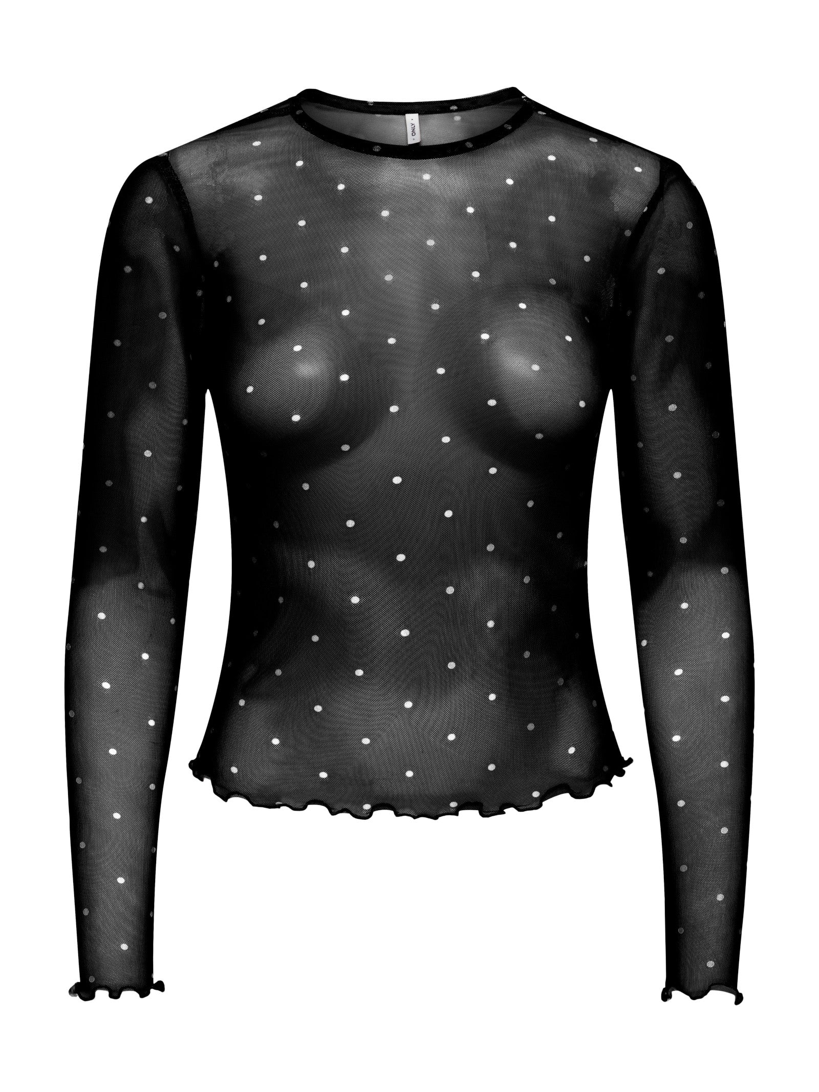 T-shirt Only Nox Nera pois in tulle 15380551 /Cloud Black ONLY 