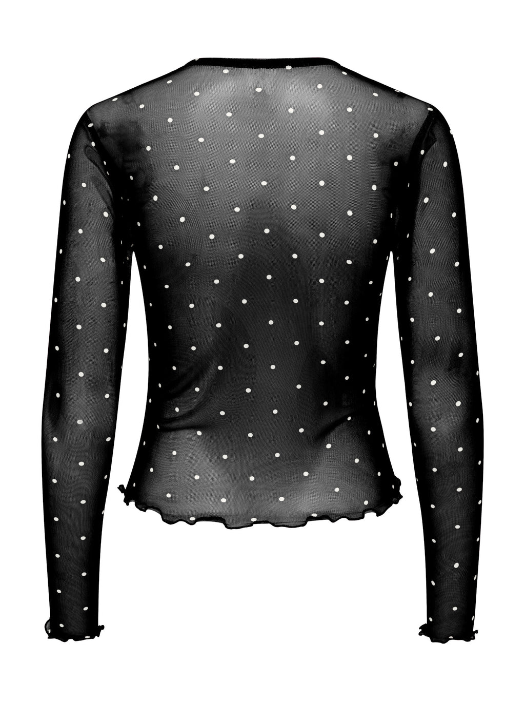 T-shirt Only Nox Nera pois in tulle 15380551 /Cloud Black ONLY 
