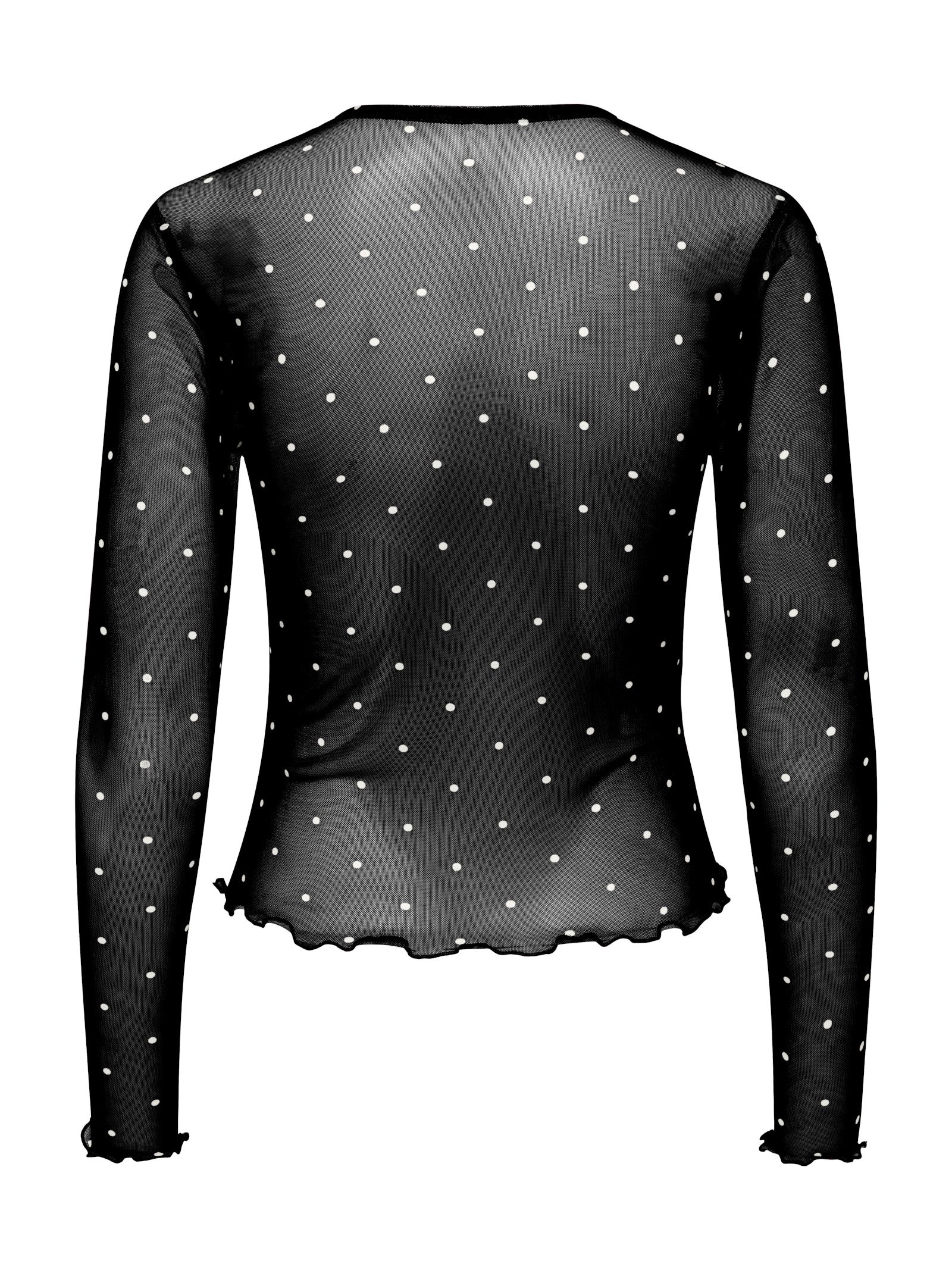 T-shirt Only Nox Nera pois in tulle 15380551 /Cloud Black ONLY 