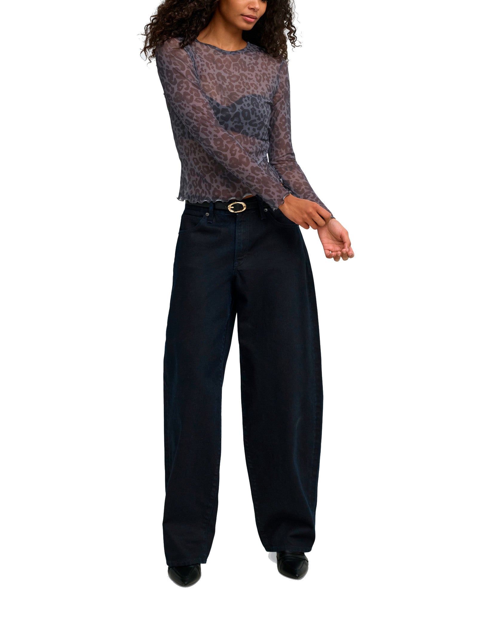 T-shirt Only Nox Grigia pois in tulle 15380551 /Magnet ONLY 