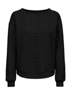 Felpa Only Scarlet Nera con strass 15380678 /Black ONLY 