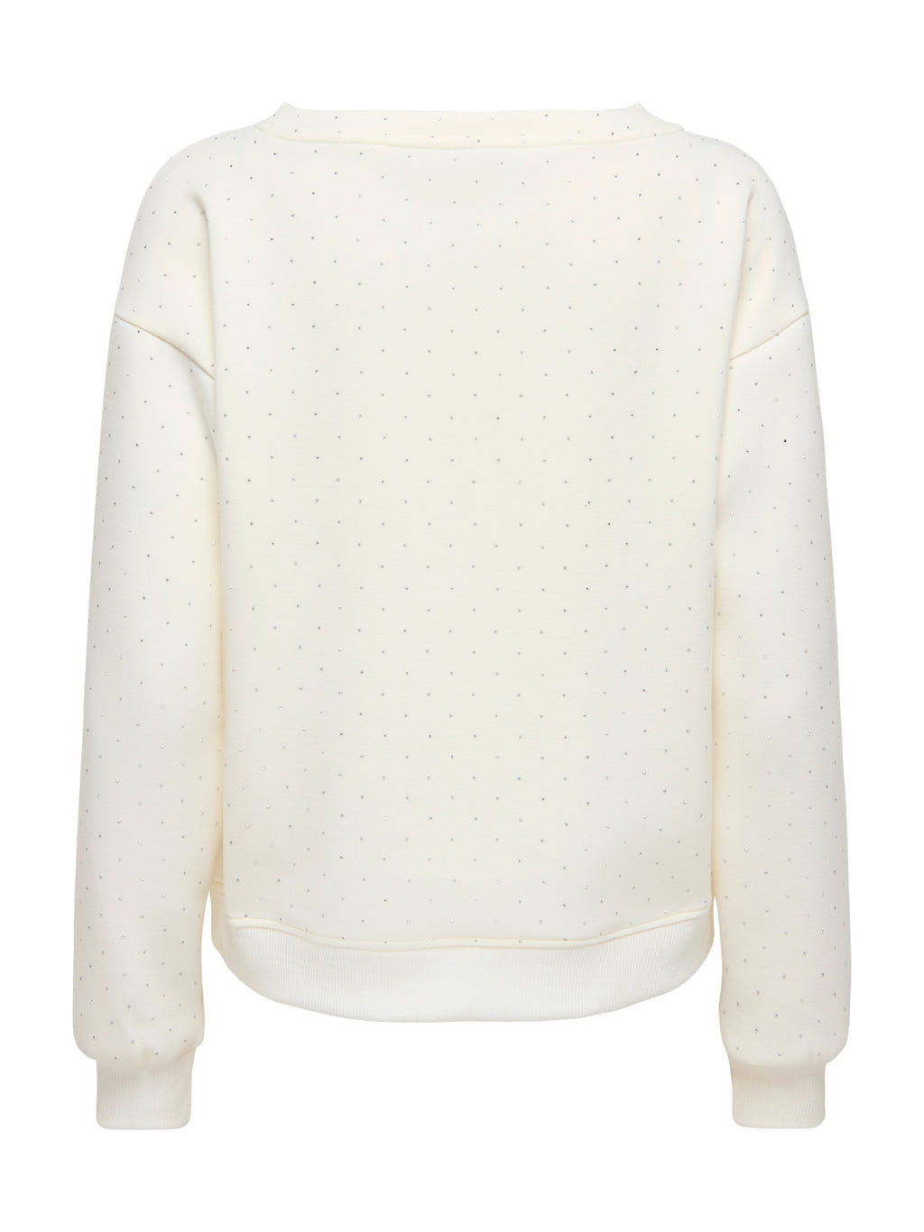 Felpa Only Scarlet Bianco con strass 15380678 /Cloud Dancer ONLY 