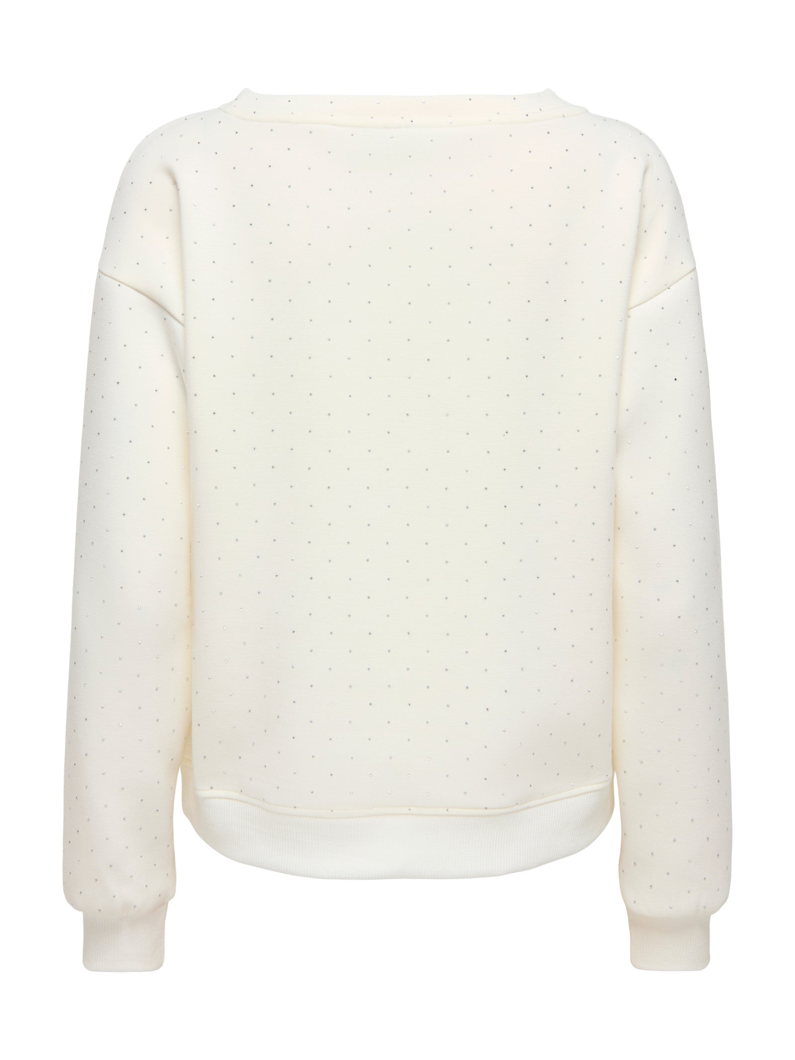 Felpa Only Scarlet Bianco con strass 15380678 /Cloud Dancer ONLY 