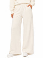 Pantalone Only Scarlet Bianco in felpa con strass<BR/> 15380681 /Cloud Dancer ONLY 