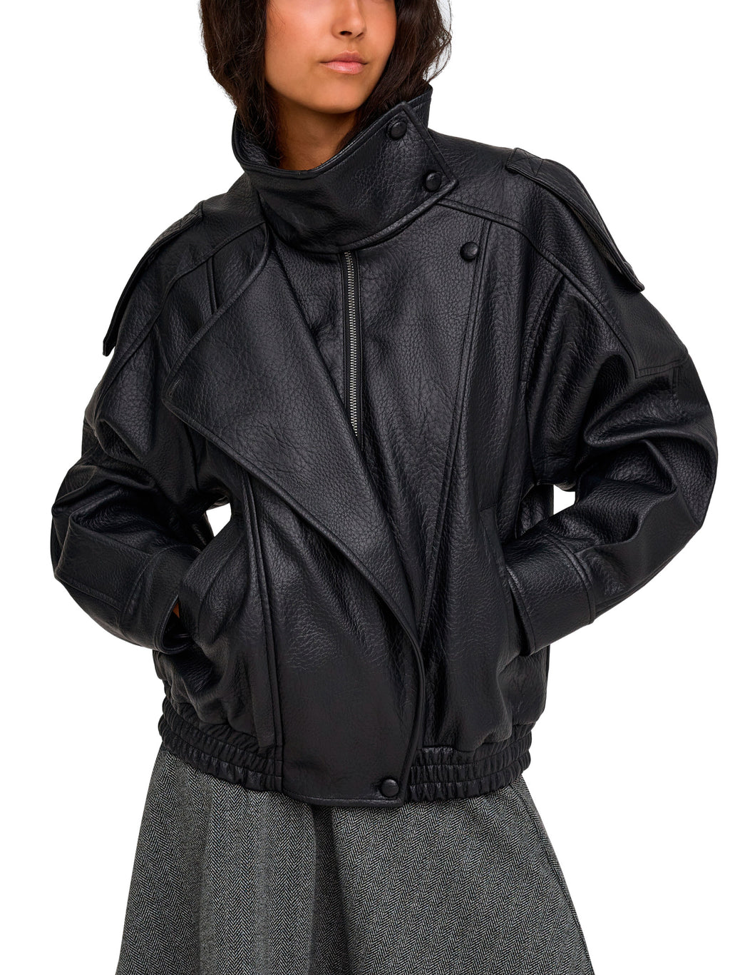 Giubbotto ONLY Vani Nero effetto pelle 15380880 /Black ONLY 