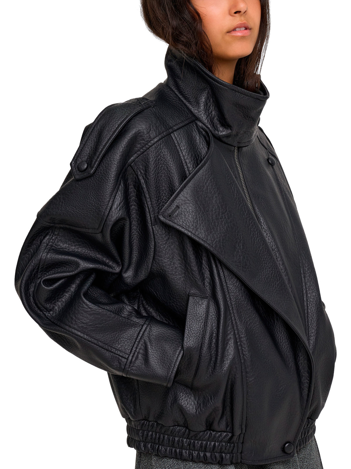 Giubbotto ONLY Vani Nero effetto pelle 15380880 /Black ONLY 