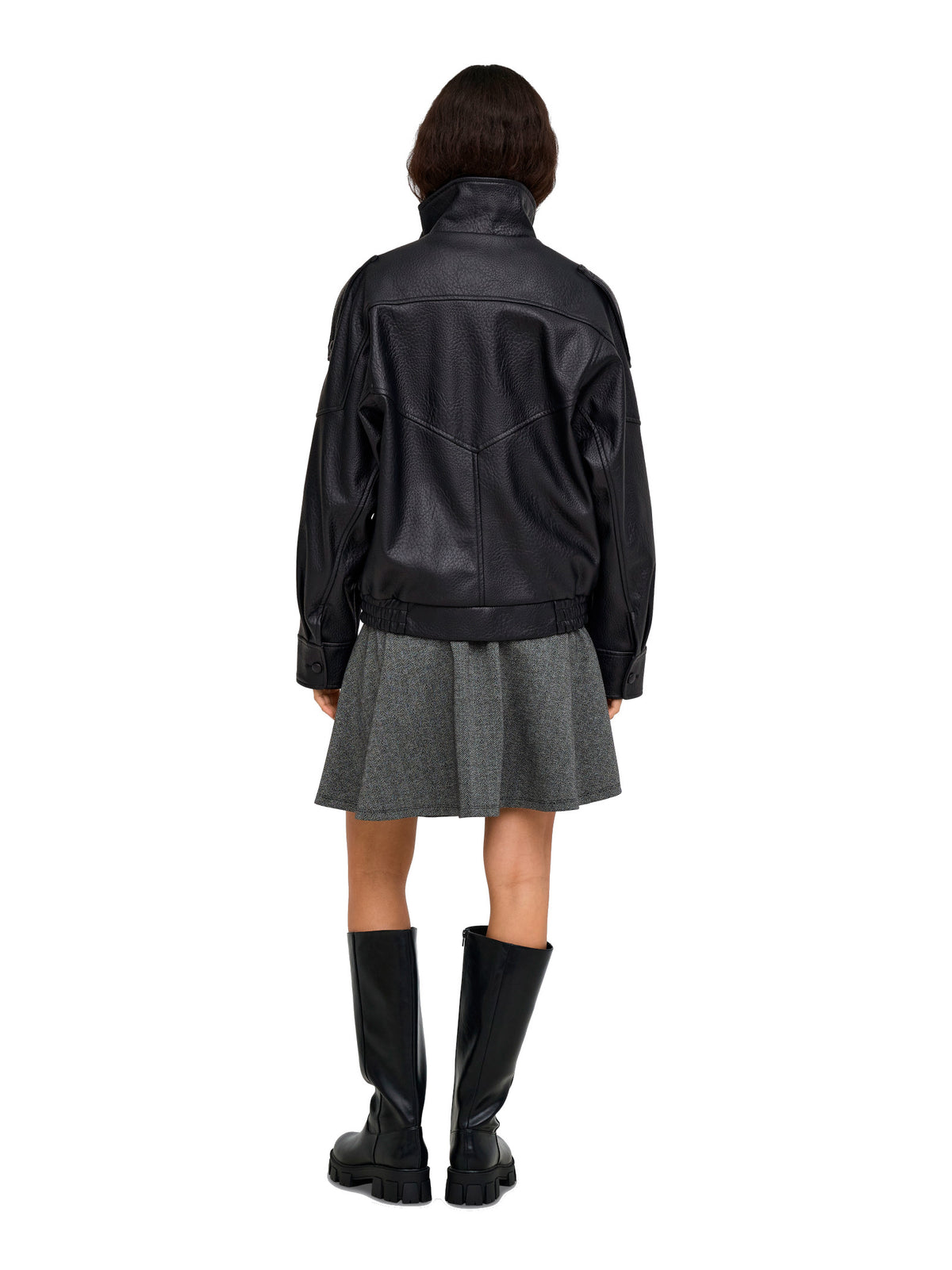 Giubbotto ONLY Vani Nero effetto pelle 15380880 /Black ONLY 