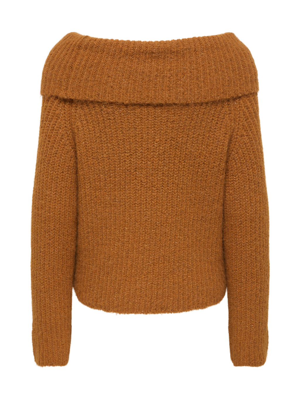 Maglia Only Maggie Arancio con ampio scollo 15381393 /Glazed Ginger ONLY 