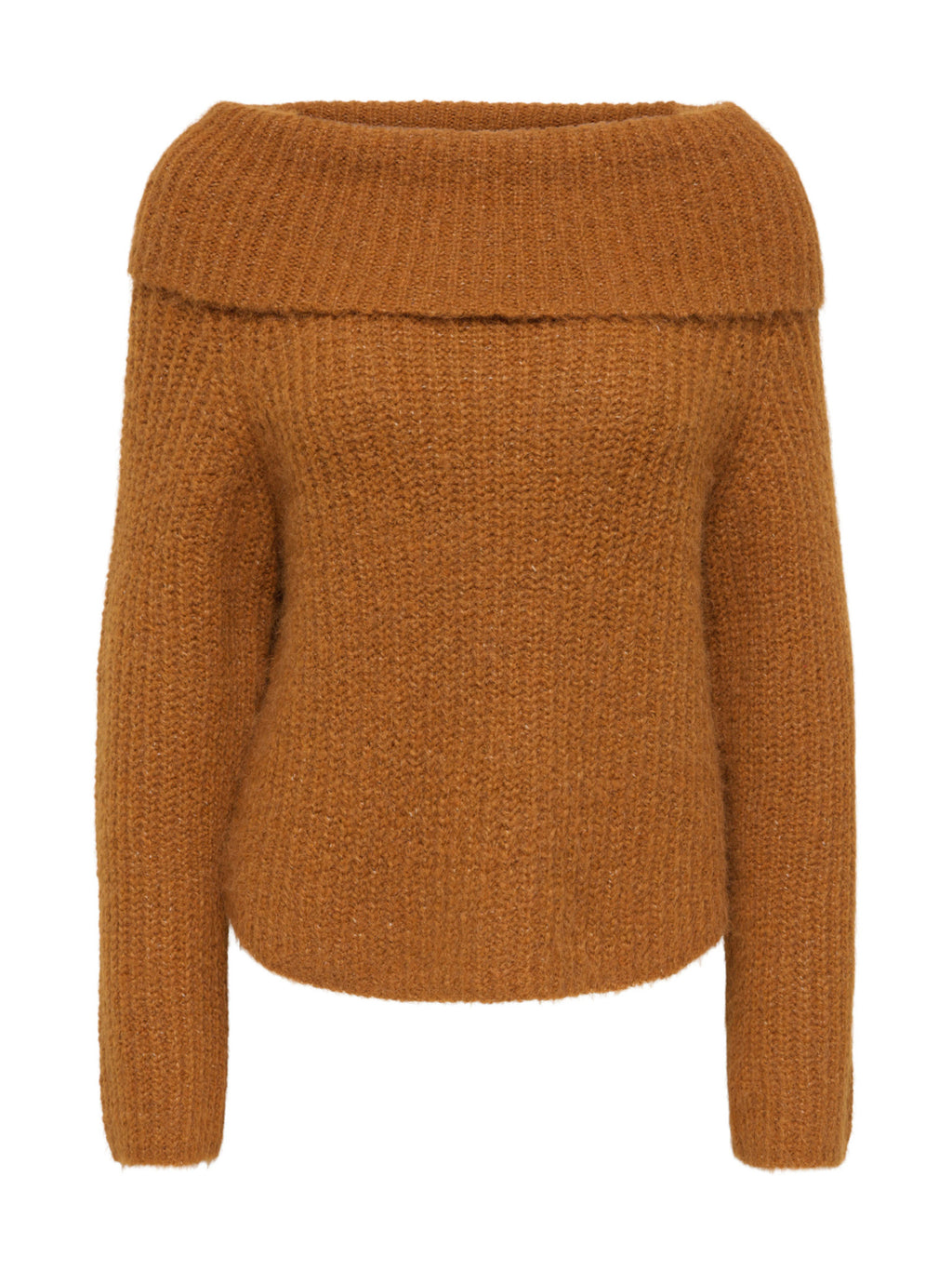 Maglia Only Maggie Arancio con ampio scollo 15381393 /Glazed Ginger ONLY 