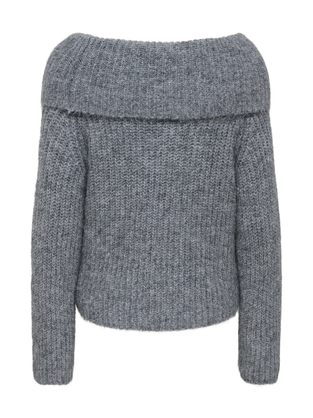 Maglia Only Maggie Grigia con ampio scollo 15381393 /Medium Grey Melange ONLY 
