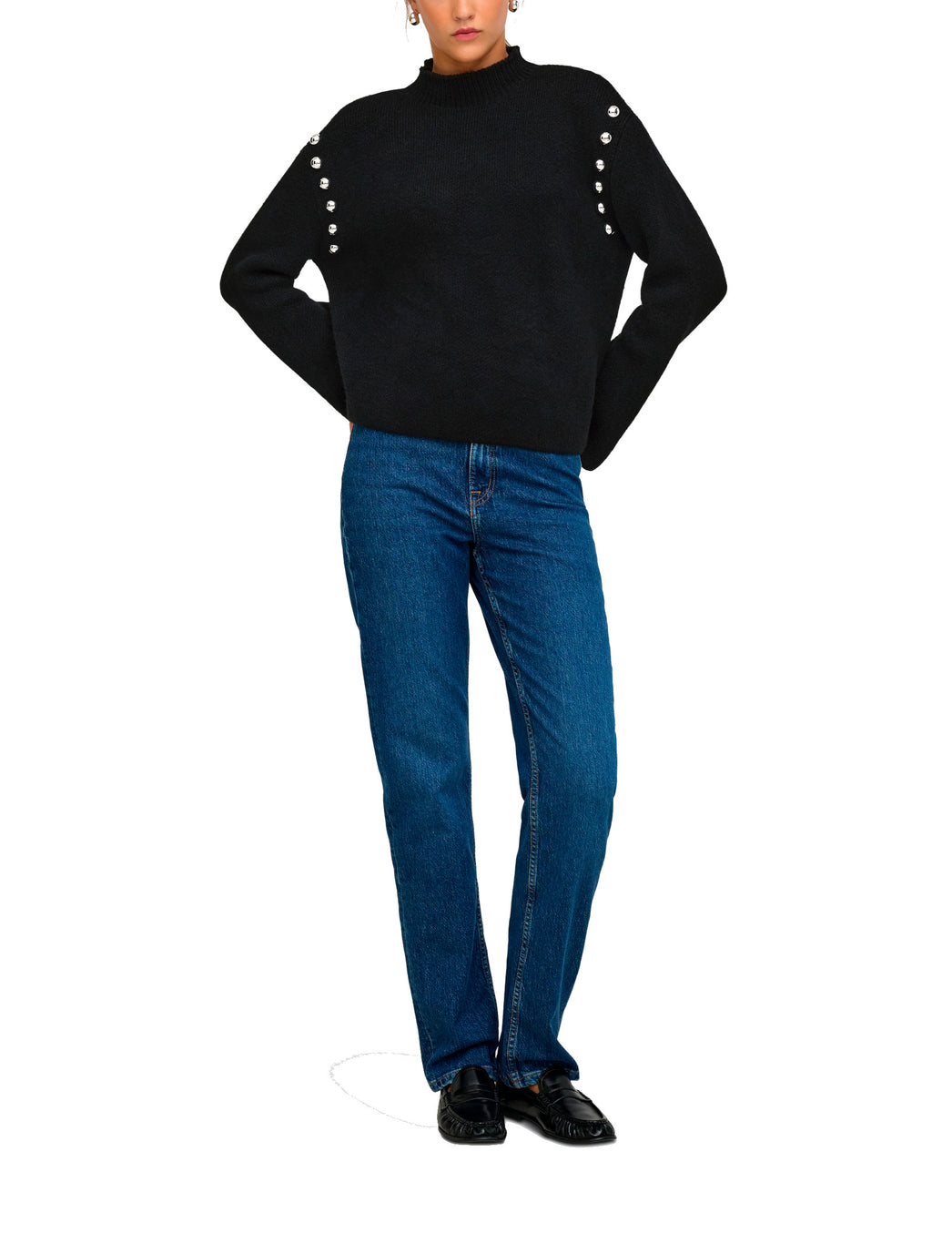 Maglia Only Selma Nera a collo alto 15381463 /Black ONLY 
