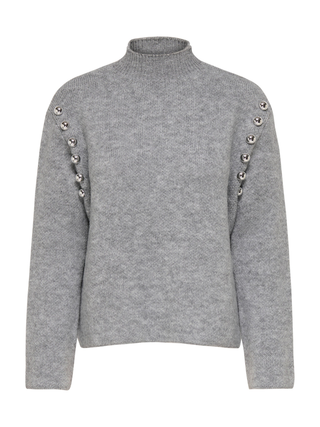 Maglia Only Selma Grigia a collo alto 15381463 /Medium Grey Melange ONLY 