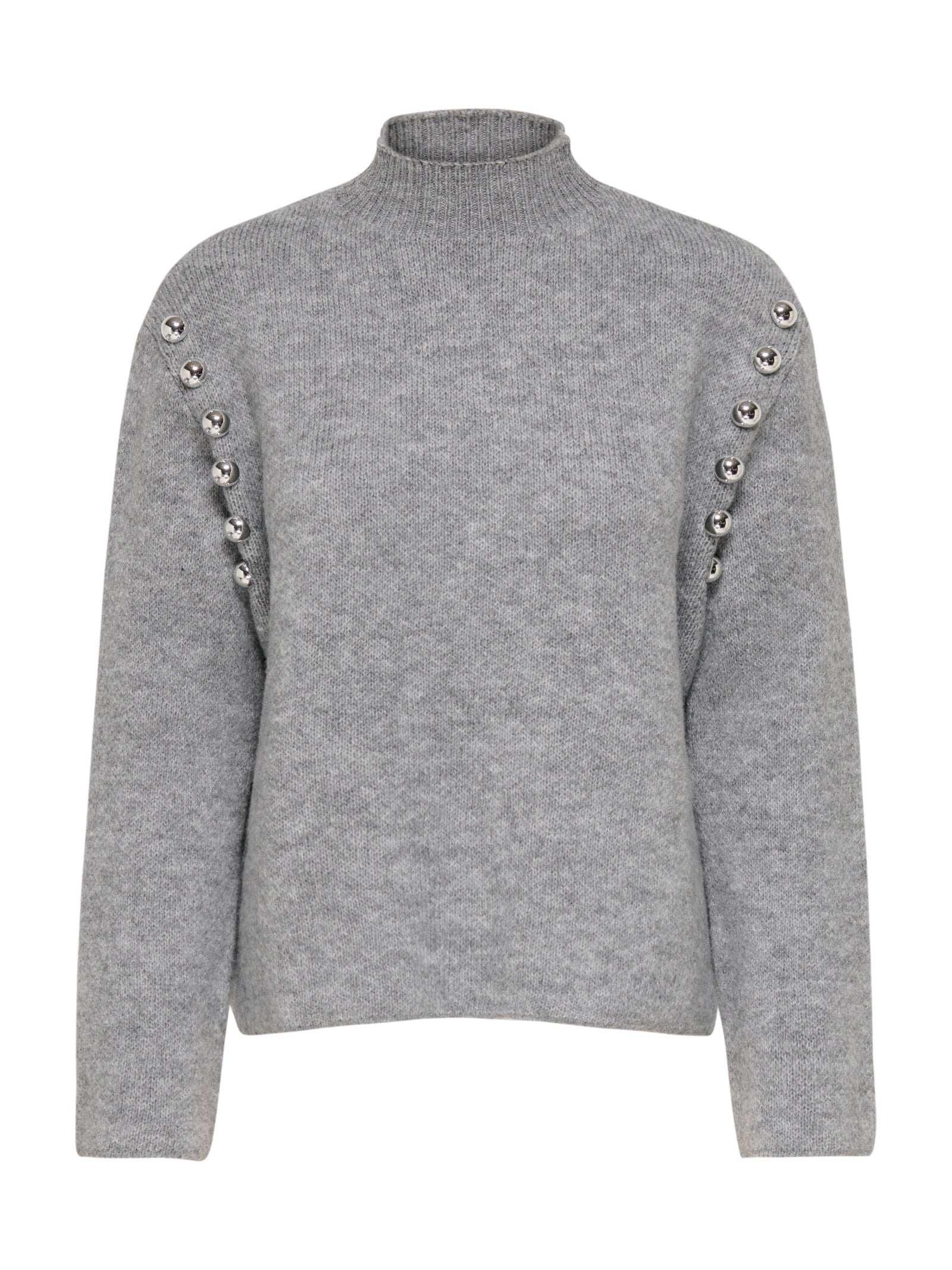 Maglia Only Selma Grigia a collo alto 15381463 /Medium Grey Melange ONLY 