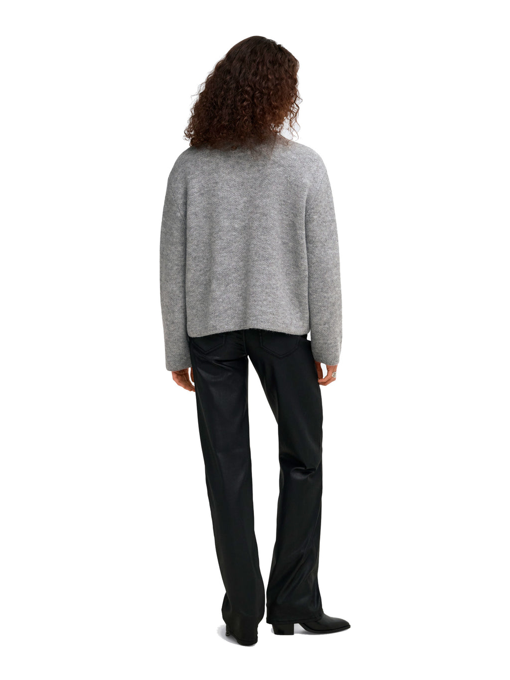 Maglia Only Selma Grigia a collo alto 15381463 /Medium Grey Melange ONLY 
