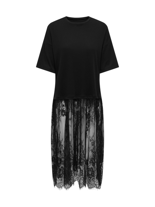 Abito Only Talia Nera con gonna in pizzo 15381879 /Black ONLY 