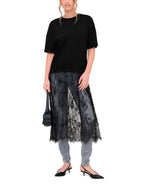 Abito Only Talia Nera con gonna in pizzo 15381879 /Black ONLY 