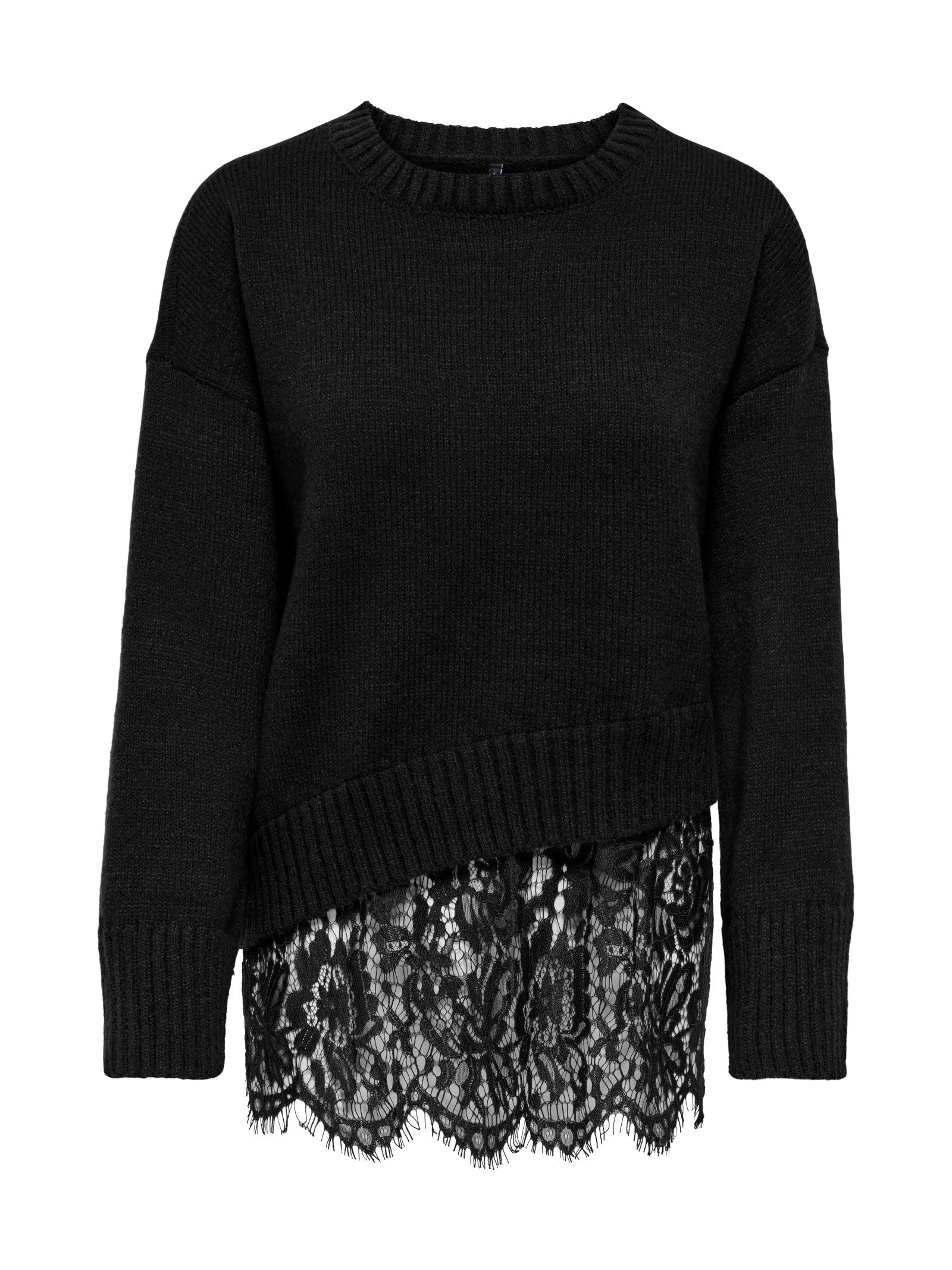 Maglia Only Nero Evie pizzo 15382505 /Black ONLY 