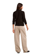 Cardigan Only Macey Marrone con colletto e zip. 15382508 /Coffee Bean ONLY 